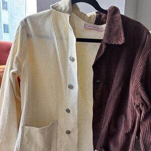 Lisa Says Gah Two Tone Henri Corduroy jacket